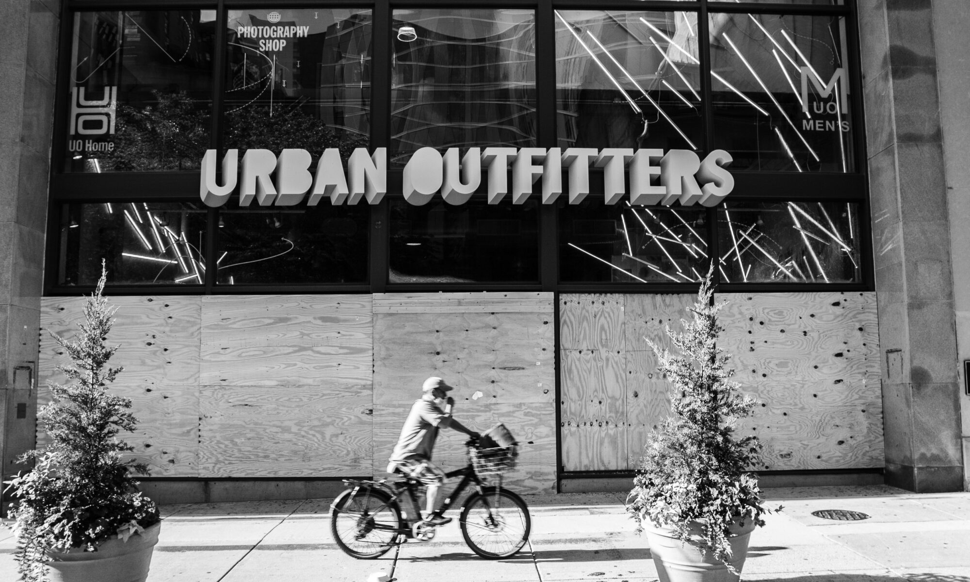 Closed urban outfitter shop